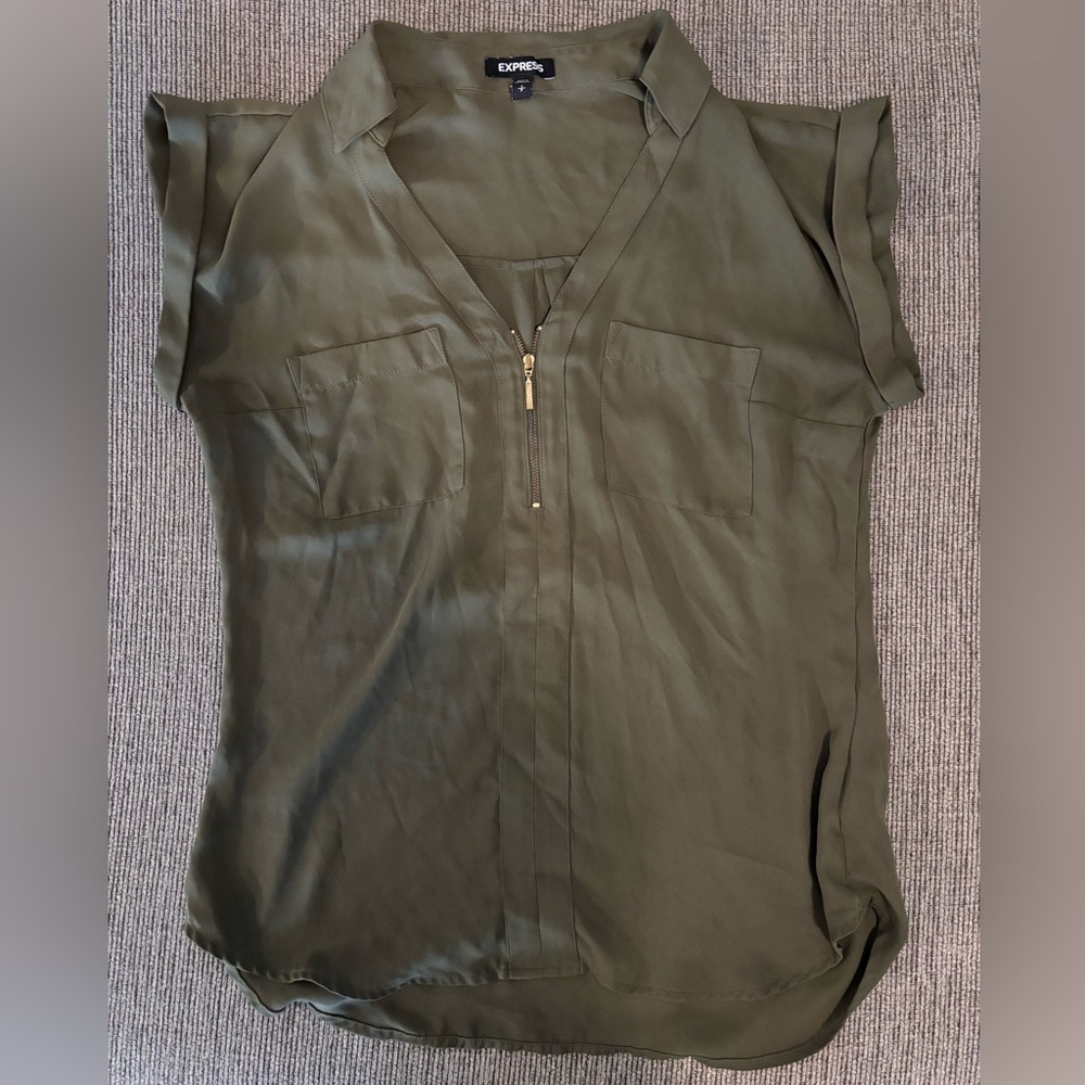 Green blouse